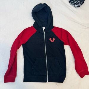 Kids True Religion Black and Red Hoodie size 6
